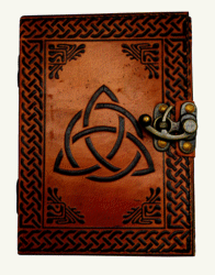 5 x 7 inch Triquetra 2 Color Leather Embossed Journal